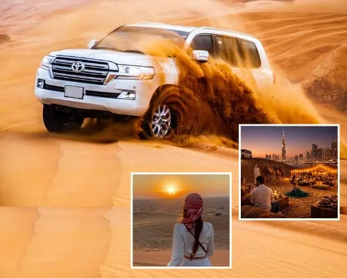 VIP Desert Adventure AED 130 per person Dubai with VIP seating BBQ dinner and live shows
